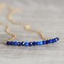 Delicate Lapis Lazuli Necklace, thumbnail 1 of 5