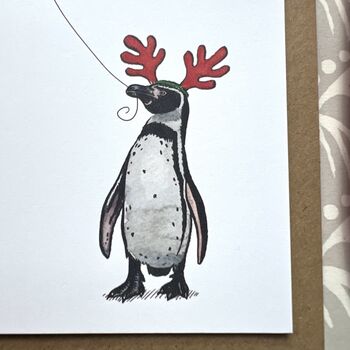 Penguin Christmas Card, 3 of 3