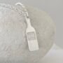 Wine Bottle Charm Sterling Silver Necklace, thumbnail 1 of 4