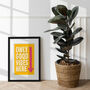 Good Vibes Only Positive Thinking Poster Housewarming Foil Art Print, thumbnail 6 of 9