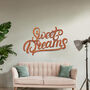 Contemporary Metal Sweet Dreams Wall Decor For Bedroom, thumbnail 7 of 11