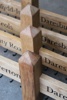 Wooden Engraved Key Hanger For Wall | Personalised, 11 of 12