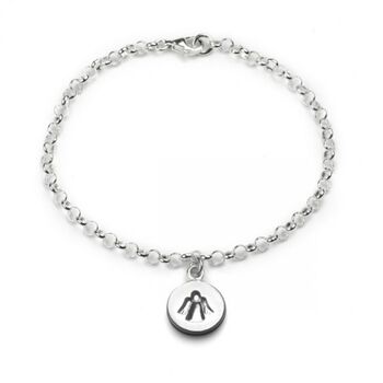 Guardian Angel Charm Bracelet In Sterling Silver, 2 of 5