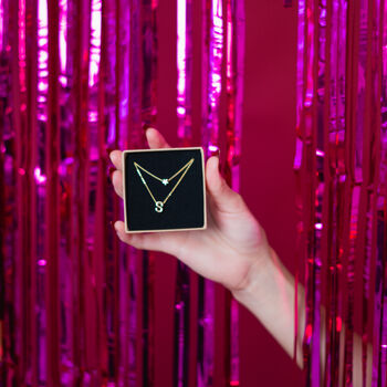 Layered Initial Gold Necklace Dainty Letter Necklace Personalised Gift For Her Name Necklace Delicate Jewellery, 4 of 6