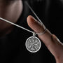 Sterling Silver Vergvisir Necklace For Men, thumbnail 2 of 7