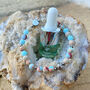 Blue Ocean Jasper Aromatherapy Bracelet With Relaxing Essential Oil, thumbnail 1 of 8