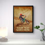 Personalised Mountain Bike Forest Trail Print, thumbnail 2 of 6