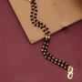 Two Layer Black Beaded Unisex Mangalsutra Bracelet, thumbnail 2 of 2