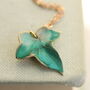 Holly And Ivy Green Leaf Necklace, thumbnail 1 of 6