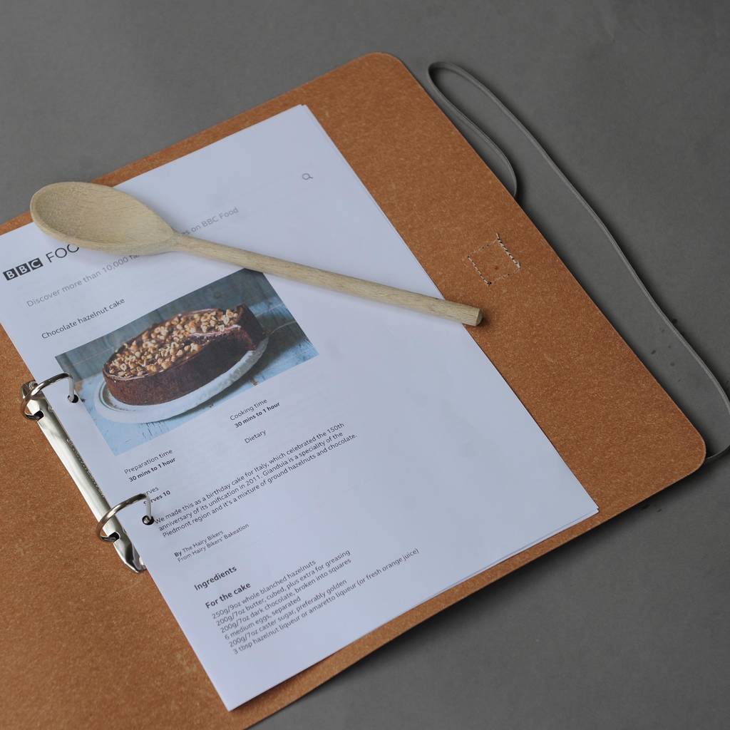 leather recipe folder by undercover