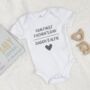 Our First Fathers Day Personalised Babygrow, thumbnail 3 of 8