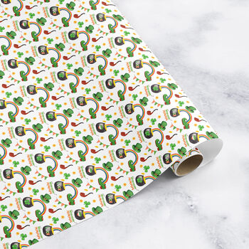 St Patricks Day Wrapping Paper Roll Or Folded V3, 3 of 3
