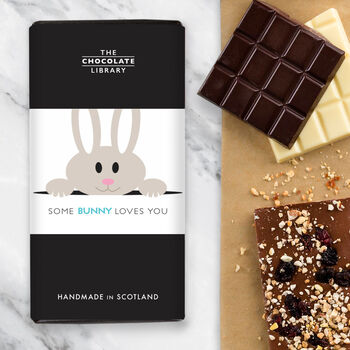 Personalised Easter Bunny Chocolate Bar, 6 of 7