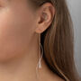 Water Drop Ear Threader Earrings, thumbnail 4 of 6