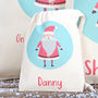 Santa Christmas Personalised Cotton Bags, thumbnail 5 of 5