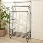 Cast Iron Scrolled Three Section Towel Rail, thumbnail 3 of 7