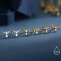 Sterling Silver Tiny Bull Head Stud Earrings, thumbnail 5 of 11