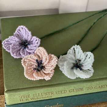 Anemone Beaded Flower Craft Kit, 2 of 4