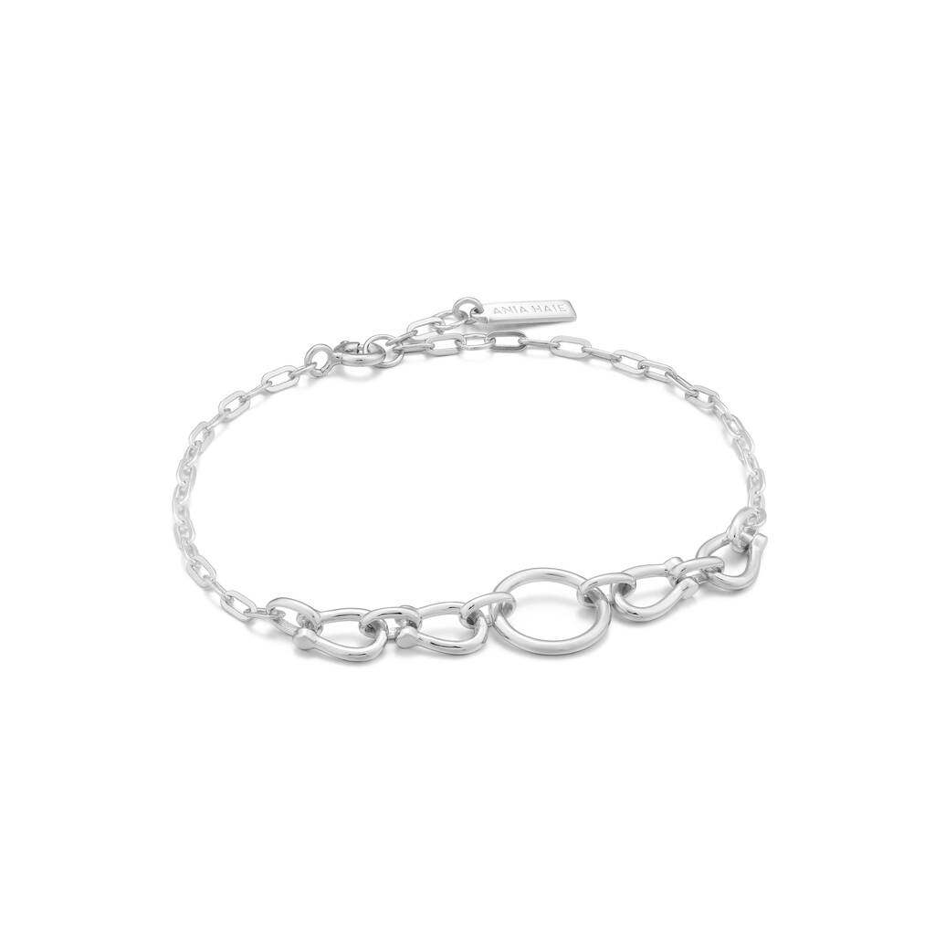 925 Silver Horseshoe Link Bracelet By ANIA HAIE