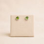 Sterling Silver Peridot Stud Earrings – 5mm, thumbnail 3 of 8