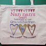 Personalised Grandma's Heart Canvas Bag, thumbnail 6 of 7