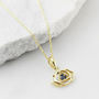 Third Eye Chakra Sapphire Necklace Silver / Gold Plated, thumbnail 4 of 12