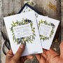 Mediterranean Olive Folded Invitations And Envelopes, thumbnail 1 of 8
