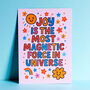 Joy Is Magnetic Colourful A5 Positivity Print, thumbnail 2 of 2