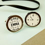 Personalised Newborn Baby Cufflinks For New Daddy, thumbnail 1 of 3
