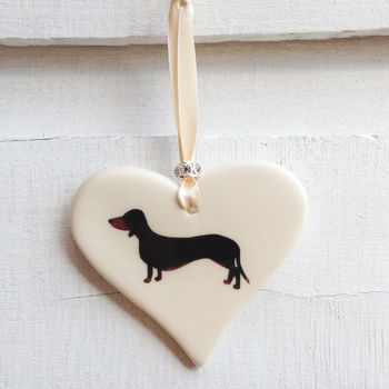 Smooth Haired Dachshund Hanging Heart, 6 of 7