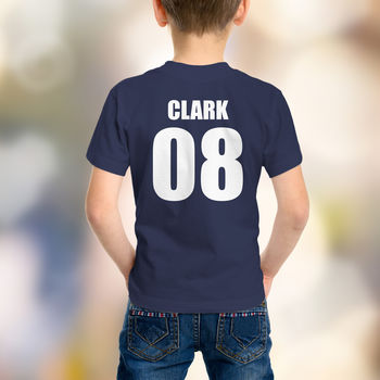 Personalised Scotland Rugby Supporters Kids T Shirts, 2 of 2