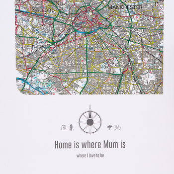 Personalised UK Postcode Map Print, 3 of 12