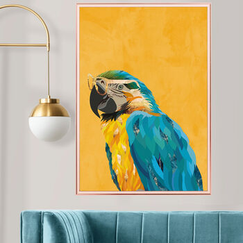 Custom Personalised Macaw Wearing Glasses Art Print, 2 of 5