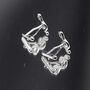 Treble Clef Silver Cufflinks Gift For Musicians 316 L Stainless Steel Music Accessory, thumbnail 2 of 4