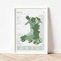 Wales Golf Map And Checklist Top 50 Courses Green, thumbnail 3 of 4