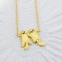 Tiny Otter Holding Hands Necklace, thumbnail 6 of 11