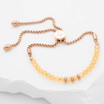 November Birthstone Citrine Bracelet, 3 of 7