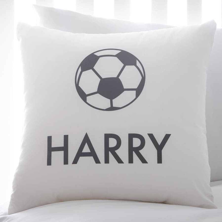 personalised football cushion by koko blossom