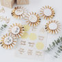 White And Gold Oh Baby Baby Shower Party Badge Kit, thumbnail 1 of 3