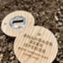 Personsalised Wooden Oak Beer Opener Fridge Magnet Gift, thumbnail 1 of 5