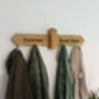 Personalised Oak Coat Rack, thumbnail 3 of 12