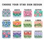 Star Sign Zodiac Birthday Flower Gift Coaster, thumbnail 5 of 5