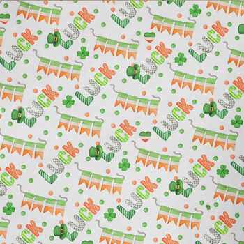 St Patricks Day Gift Wrapping Paper Roll Or Folded V2, 3 of 3