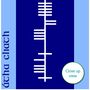 Personalised Irish County Or Town Ogham Alphabet Print, thumbnail 7 of 12