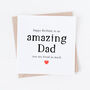 Amazing Dad Or Daddy Happy Birthday Card, thumbnail 1 of 3