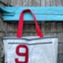 Blooper Large Upcycled Sailcloth Beach Bag, thumbnail 3 of 5