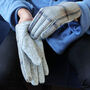 Men's Merino Wool Tartan Stripe Gloves, thumbnail 2 of 11