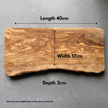 Your Own Logo Engraved Olive Wood Chopping/Cheese Board, 10 of 12
