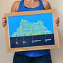 Personalised Running Achievements Print, thumbnail 1 of 3