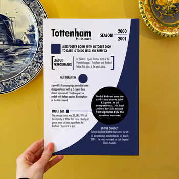 Personalised Season Print Gift For Spurs Fans, 2 of 6